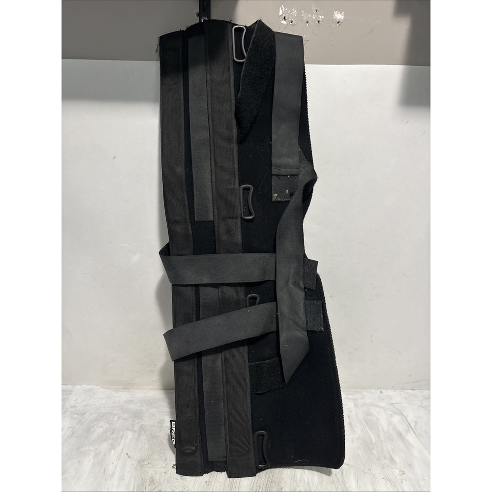 Breg Leg Wrap Support Tall Full Leg Universal Brace Black Medical Immobilizer